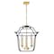 Cwi Lighting Tudor 3 Light Pendant With Satin Gold & Black Finish 1223P12-3-602 - alternate 4
